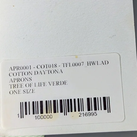 LaDoubleJ X Ladurée Tree of Life Designer Apron, NWT